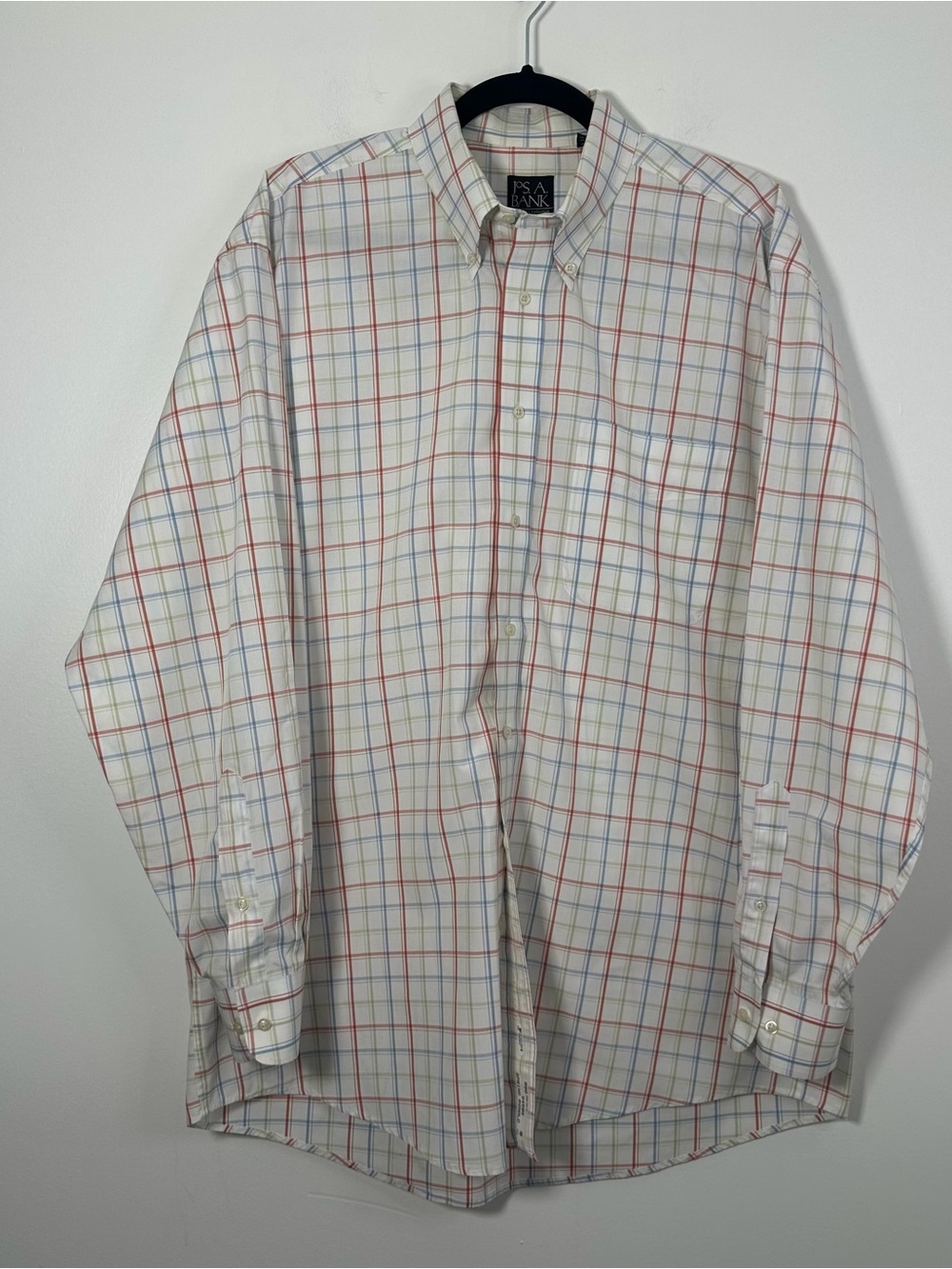 Jos. A. Bank Traveler’s Collection Men’s Large Button Down Shirt 100% Cotton